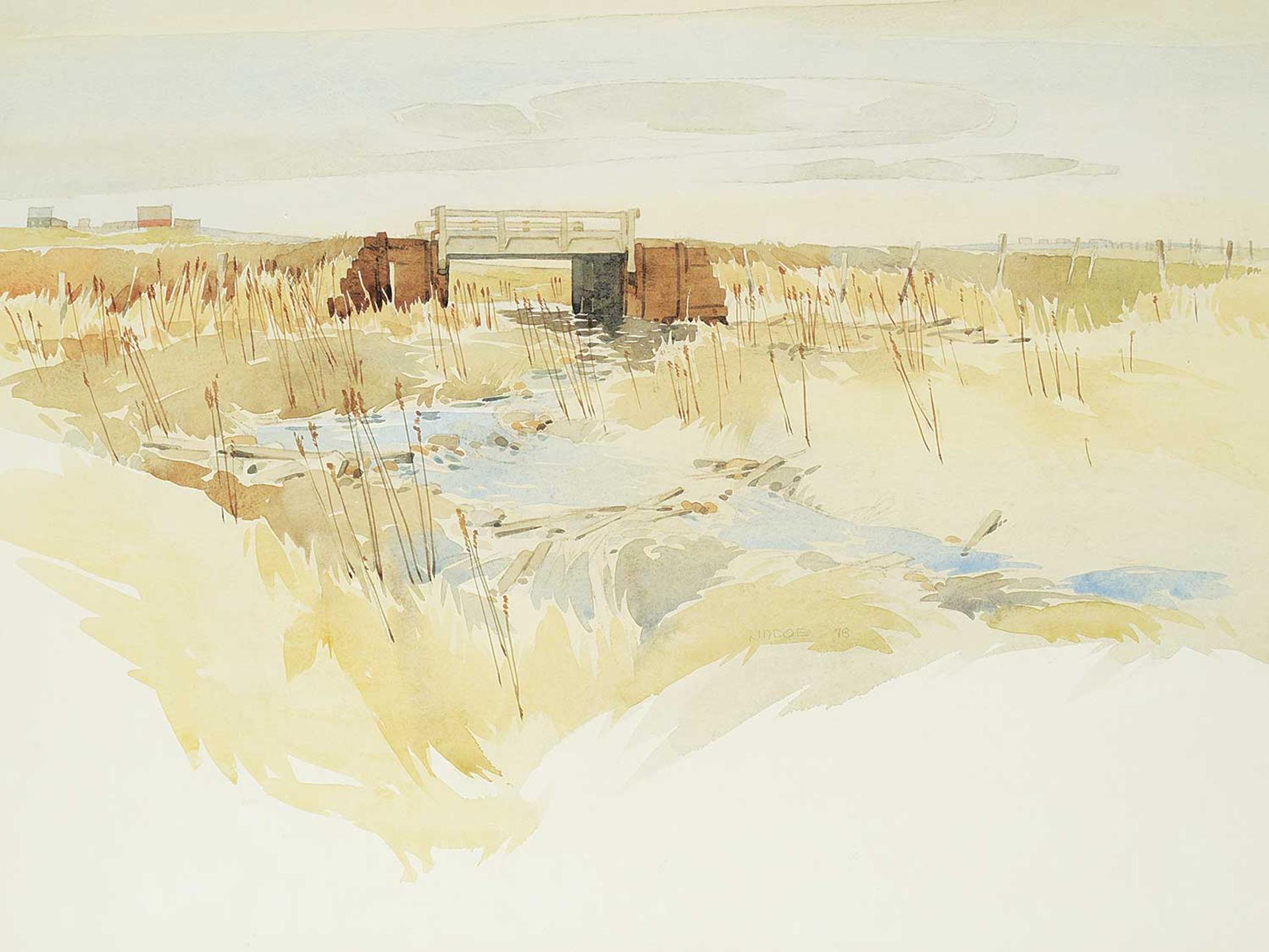 Luke Orton Lindoe (1913-1998) - Early Spring and Bridge