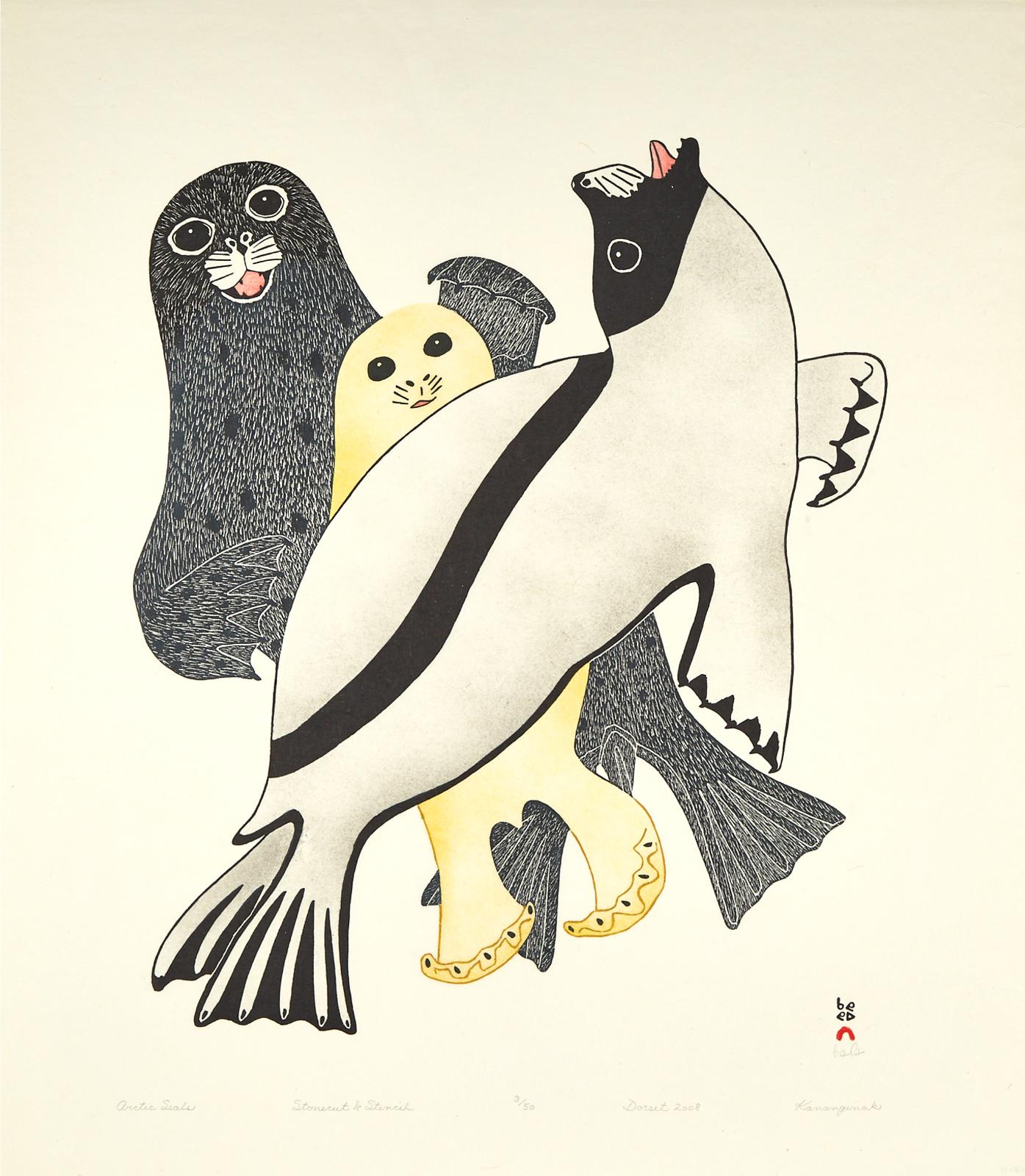 Kananginak Pootoogook (1935-2010) - Arctic Seal