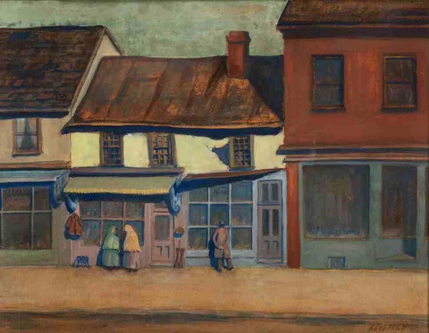 William Frederick George Godfrey (1884-1971) - York Street, Toronto, South of Queen (1927)