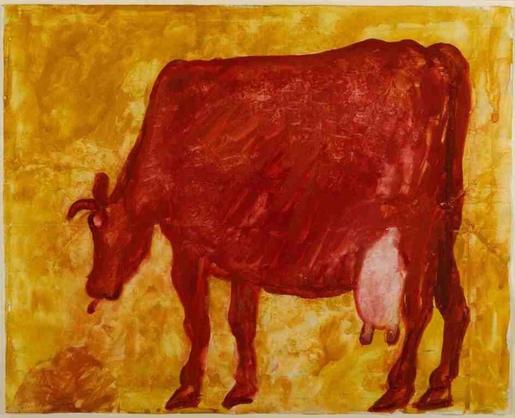 Ben Hartley (1933-1996) - Untitled (red cow)
