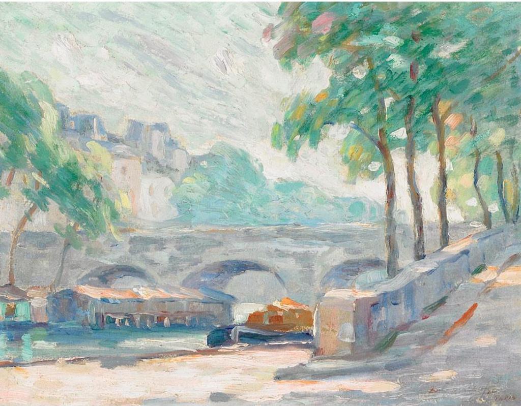 Edward Randolph Glen (1887-1963) - Morning Sun On The Seine, 1920
