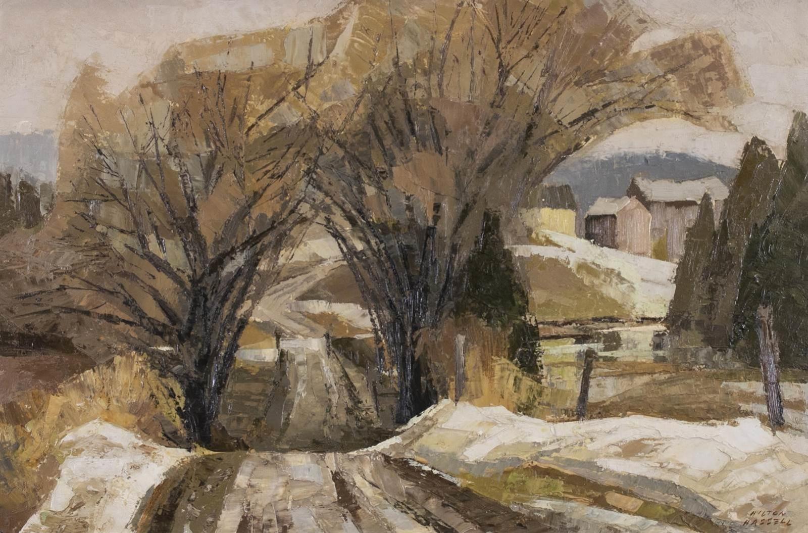 Hilton MacDonald Hassell (1910-1980) - Sideroad Nr. Port Hope (March); 1962