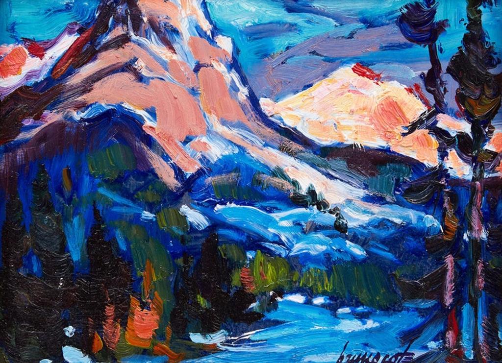 Bruno Cote (1940-2010) - Sunset on the Rockies