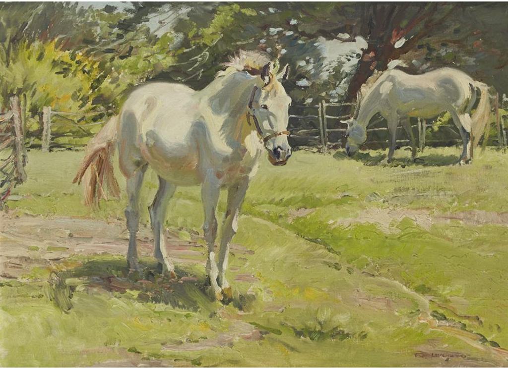 Robert Elmer Lougheed (1901-1982) - Farm Scene Near Valleyfield, Quebec
