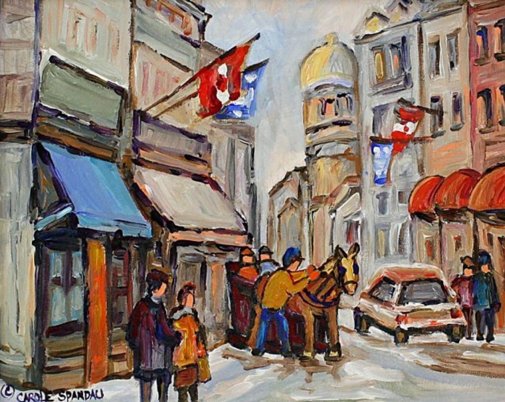Carole Spandau (1948) - Old Montreal in Winter