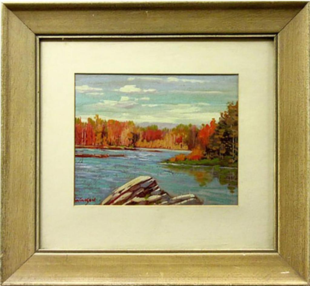 William C. Carson - Autumn Lake Scene