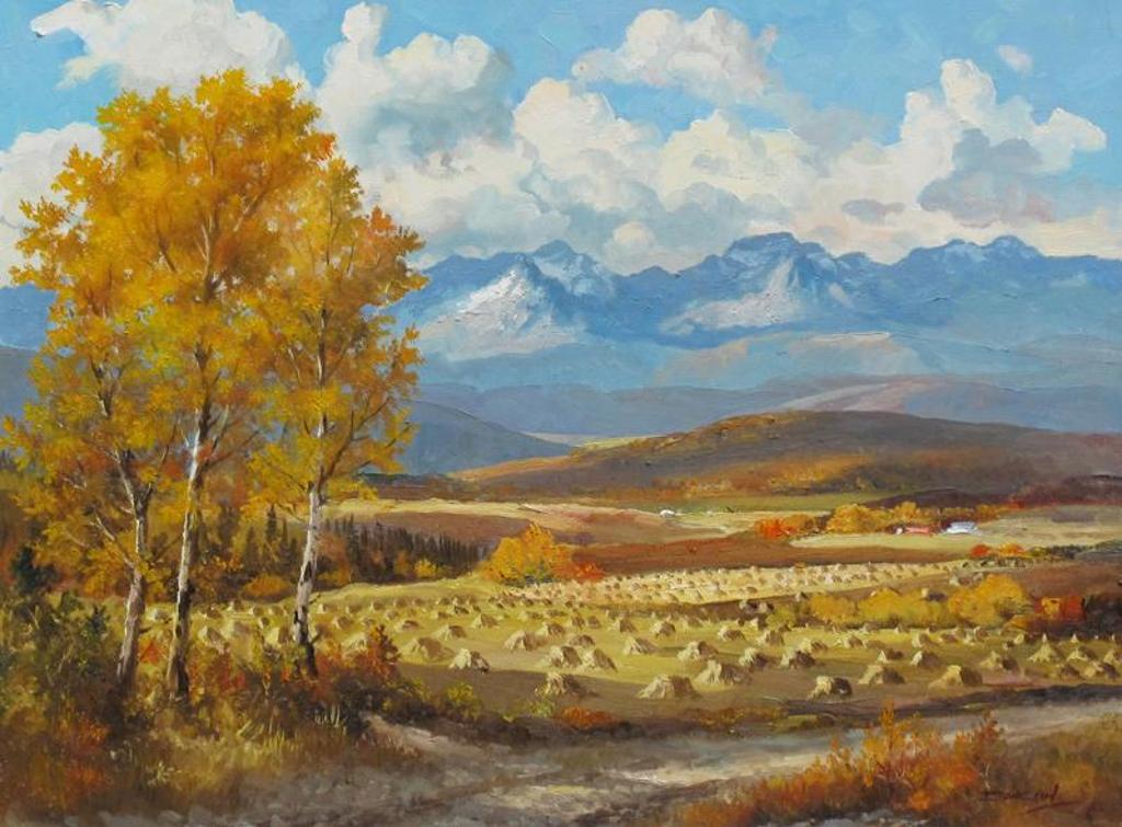 Duncan Mackinnon Crockford (1922-1991) - The Foothills, Scene Between Black Diamond & Longview, Alberta (Mt. Head In Distance); 1988