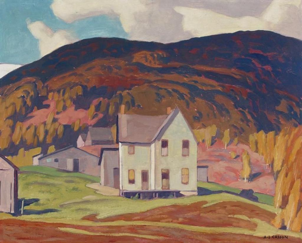 Alfred Joseph (A.J.) Casson (1898-1992) - Farmhouse-Madawaska; 1953