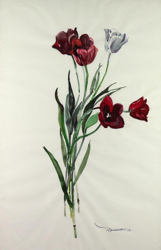 Janet (Holly) B. Middleton (1922-1989) - TULIPS; 1960