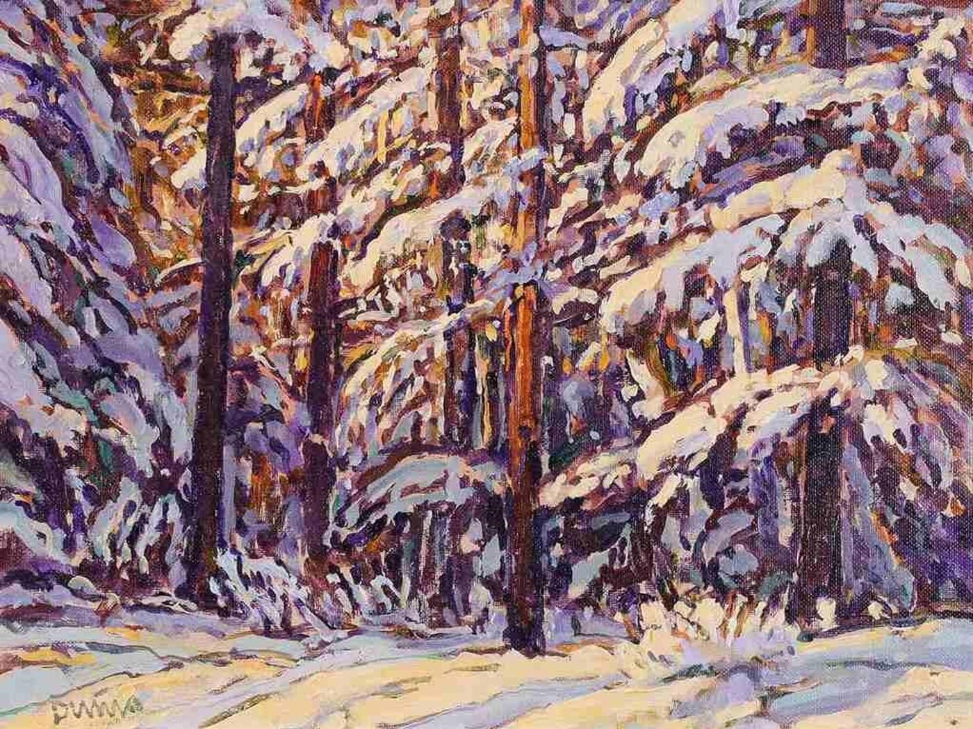 William (Bill) Duma (1936) - Snow Ladened Trees