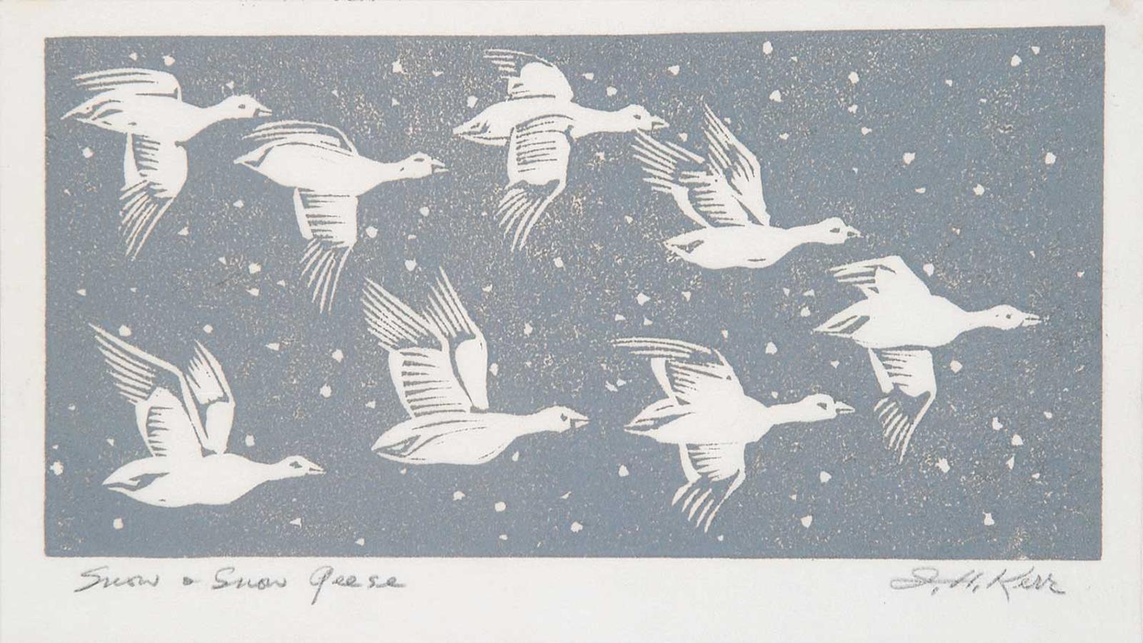 Illingworth Holey (Buck) Kerr (1905-1989) - Snow and Snow Geese
