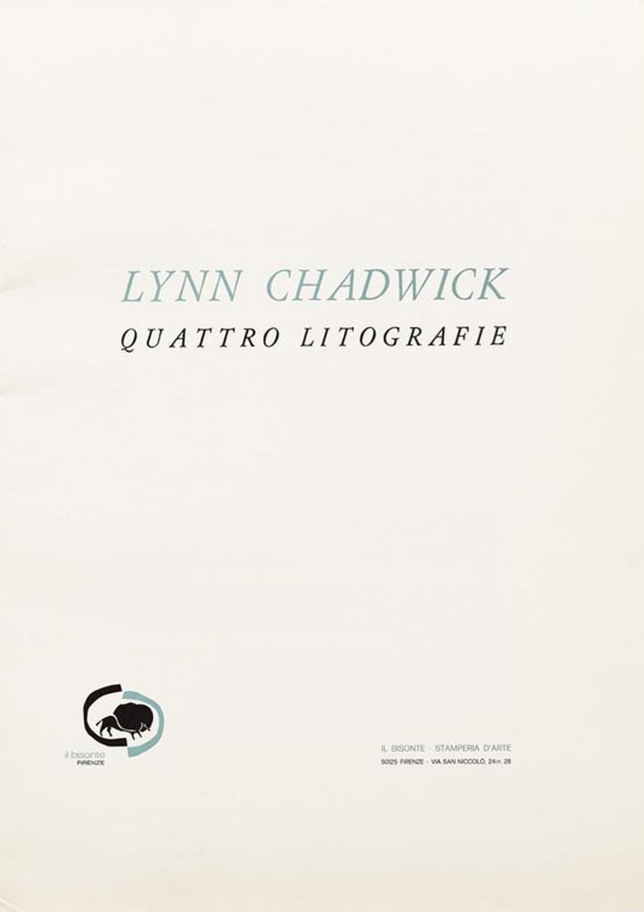 Lynn Russell Chadwick (1914-2003) - Quattro Litographie