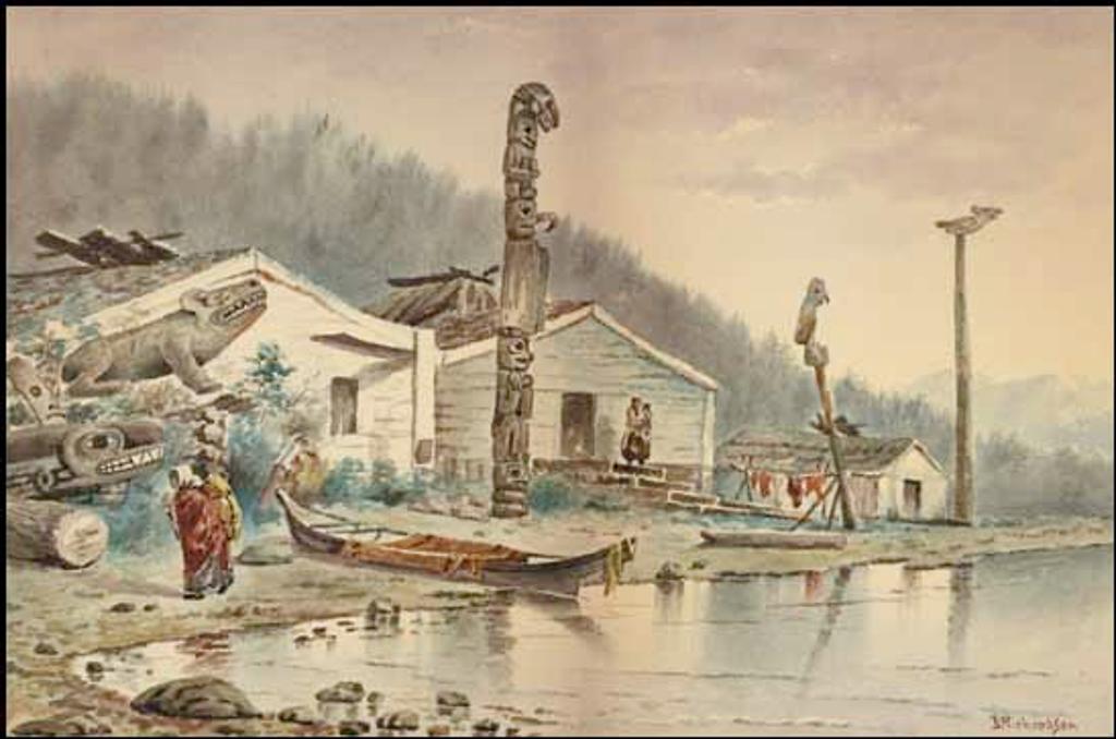 Theodore J. Richardson (1855-1914) - Wrangell, Totem Poles