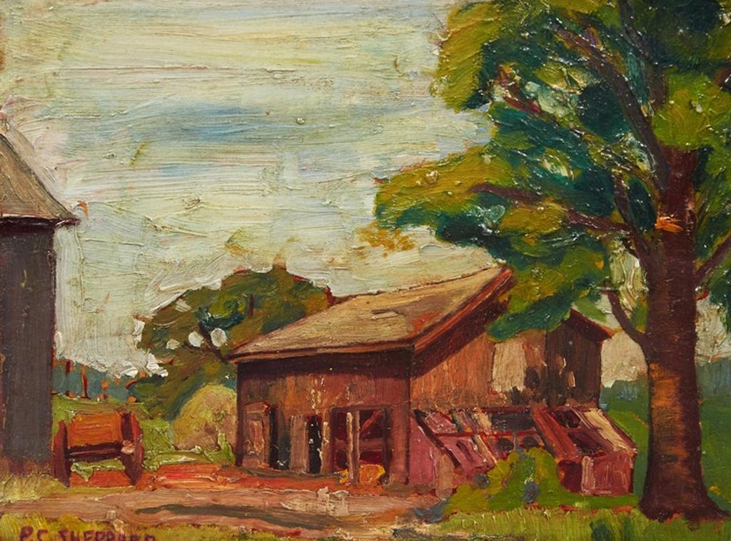 Peter Clapham (P.C.) Sheppard (1882-1965) - Barn Landscape