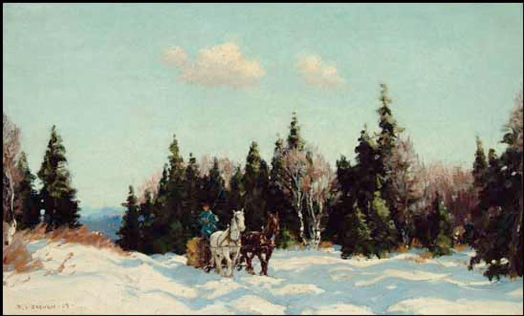 Frederick Simpson Coburn (1871-1960) - Horse-Drawn Sleigh in Winter