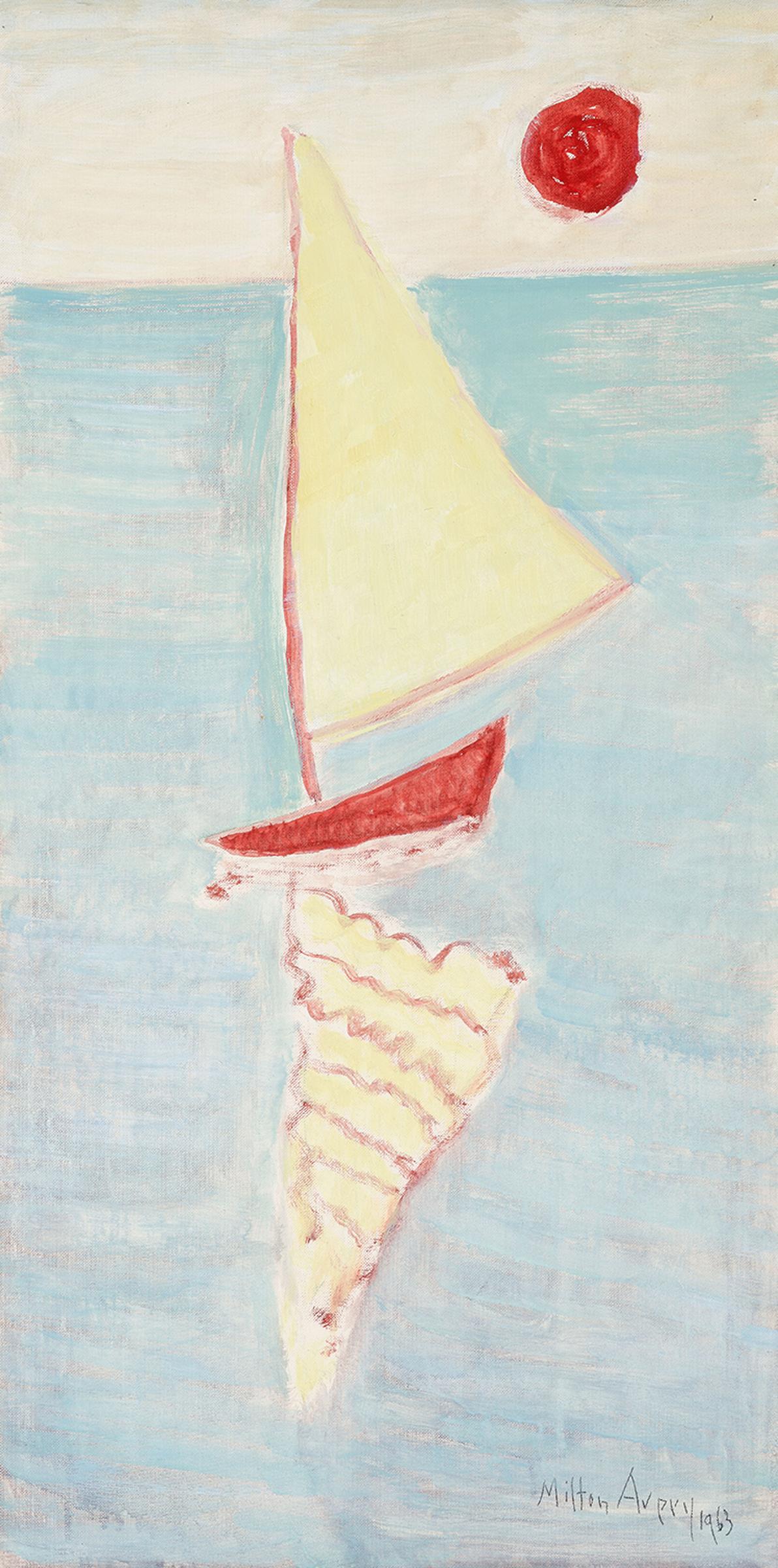 Milton Avery (1893-1965) - Sail in Sunset Sky