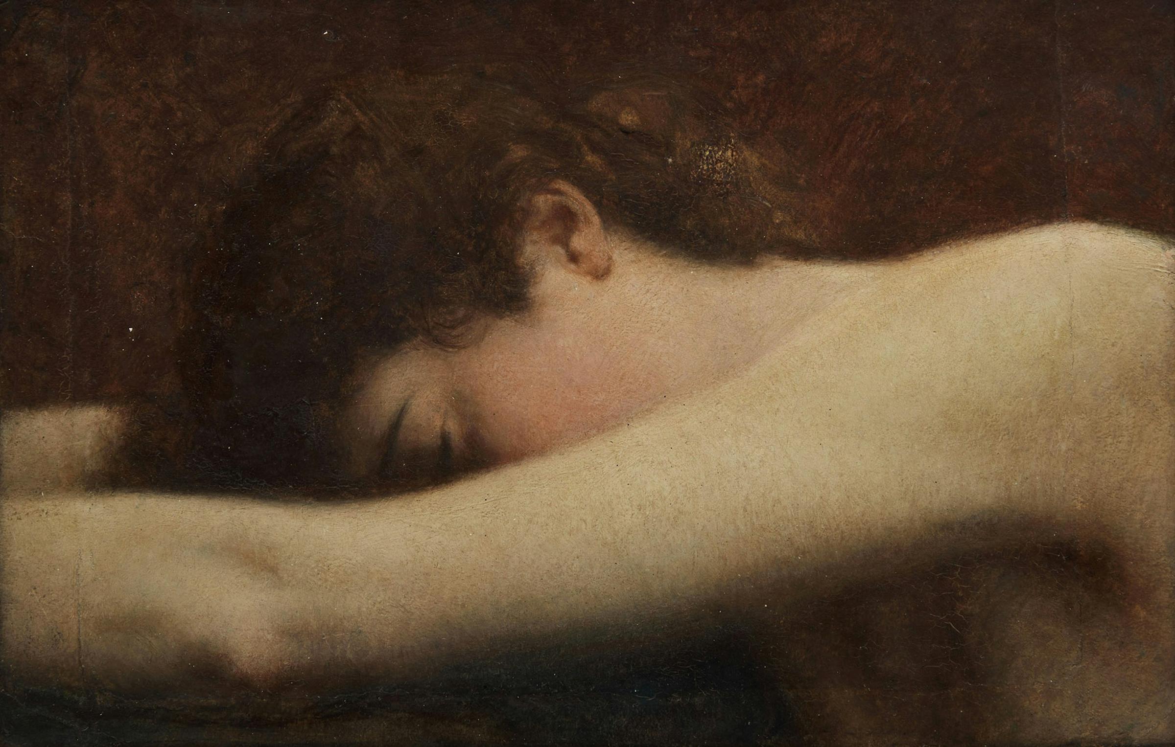 Ozias Leduc (1864-1955) - Étude, Tête-penchée