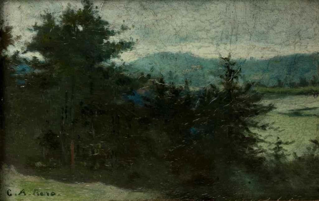 George Agnew Reid (1860-1947) - Untitled (Landscape at Dusk)
