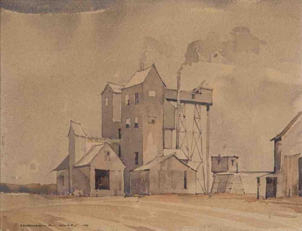 Norman Anthony (Toni) Onley (1928-2004) - Untitled (Grain Elevator) (1948)