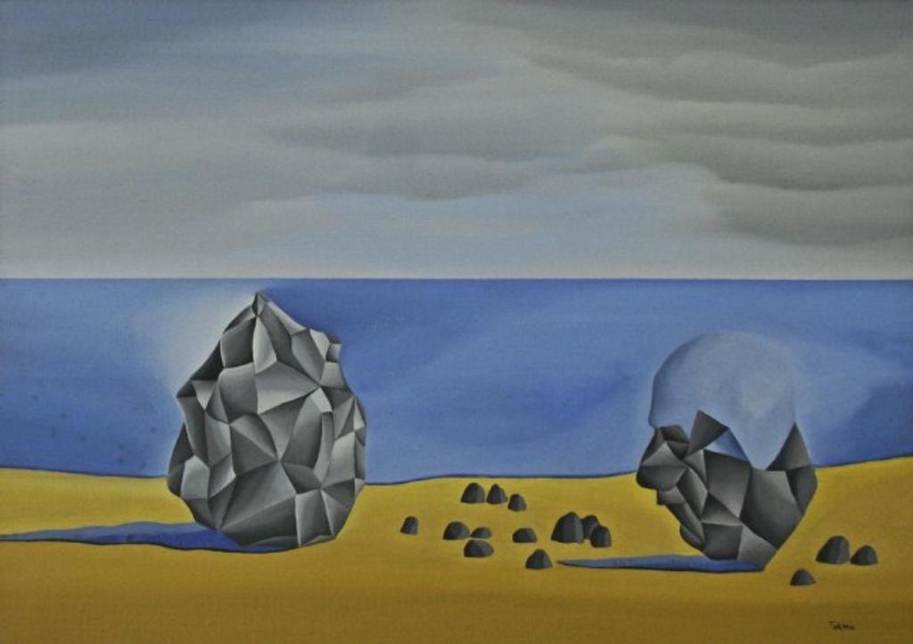 Ken Tolmie - Surrealist Landscape With Face