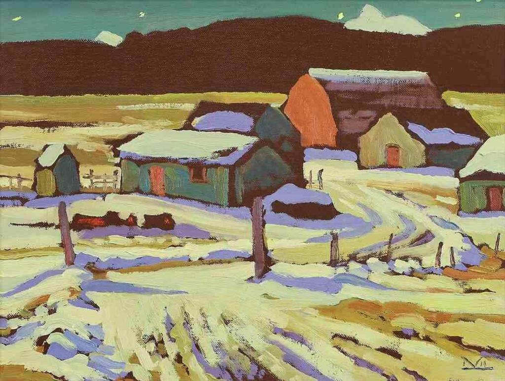 Illingworth Holey (Buck) Kerr (1905-1989) - Millarville Ranch, Night; 1986
