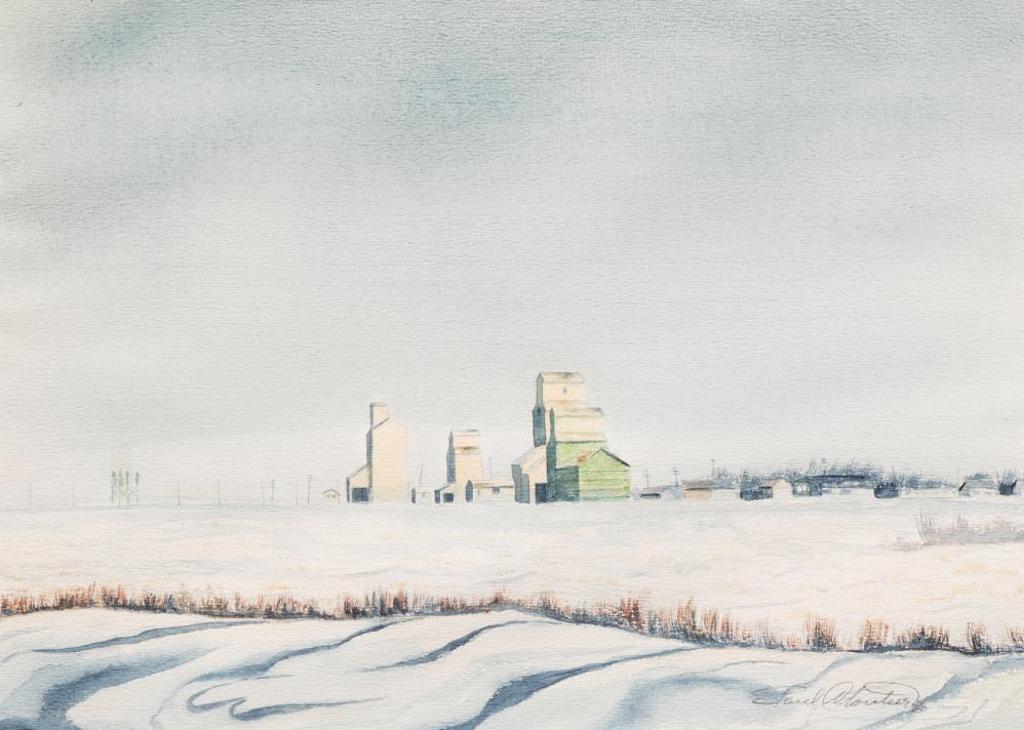 Paul Cloutier (1919-2013) - Untitled - Prairie Winter