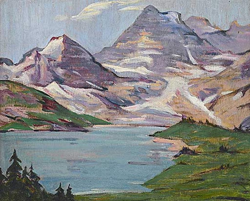 Roland Gissing (1895-1967) - The Canadian Rockies - Near Lake Louise