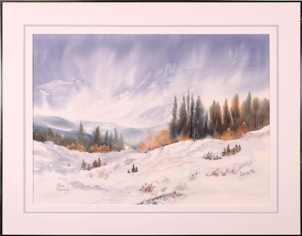 Elaine Fleming (1928-2014) - Untitled, Mountain Landscape, Early Snow