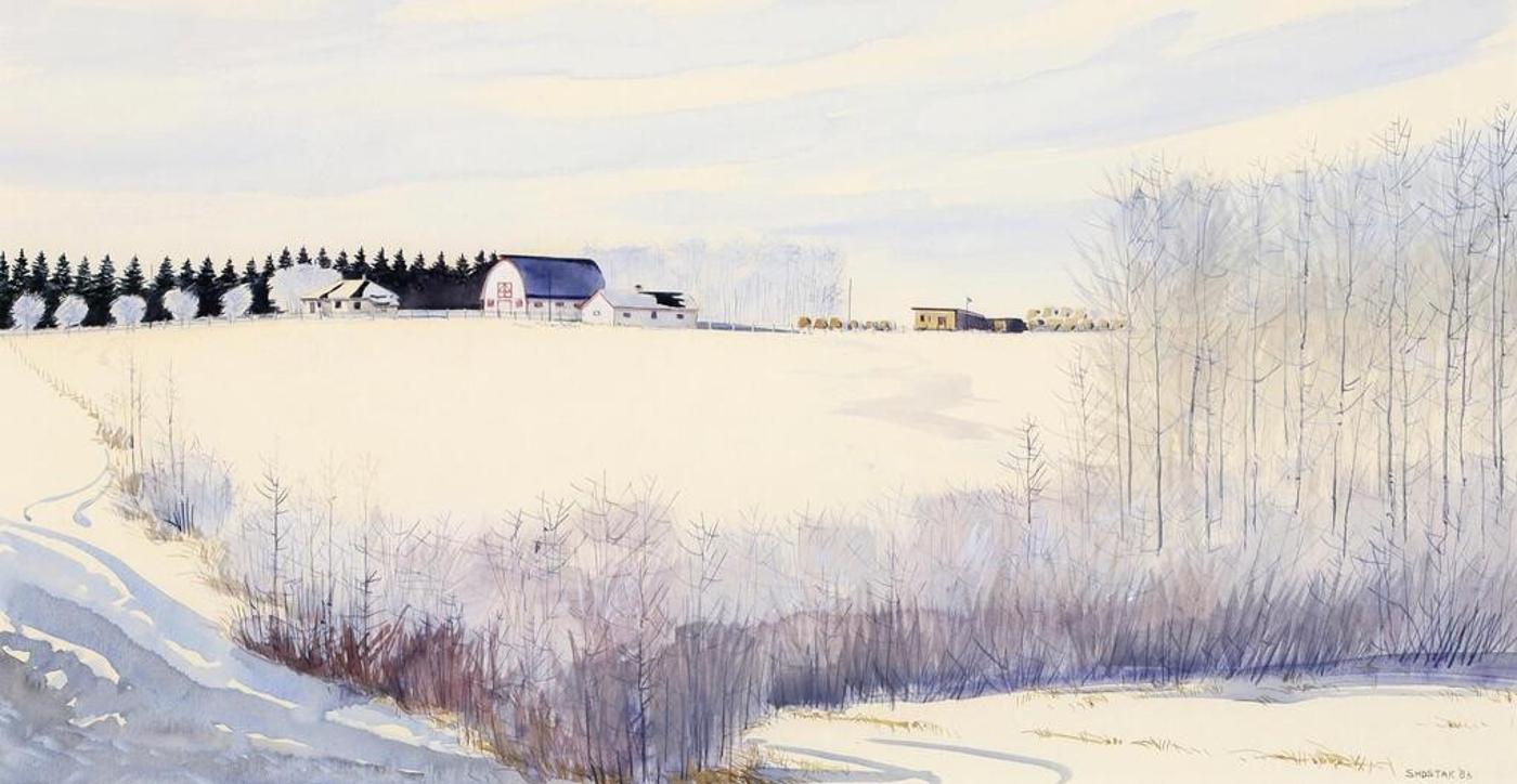 Peter Shostak (1943) - Winter Is A Quiet Time On The Farm; 1986