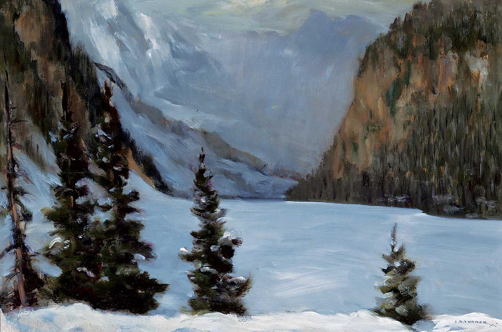John Davenall Turner (1900-1980) - Lake Louise Winter