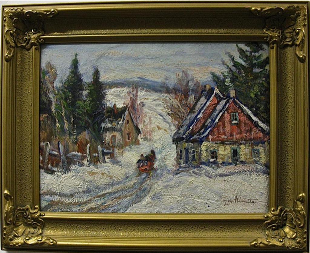 Joseph Giunta (1911-2001) - Between St. Adele & St. Sauveur, Laurentians, P.Que