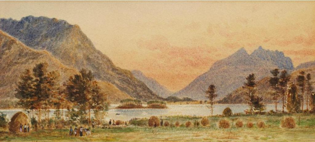 William Henry Edward Napier (1829-1894) - Settlement At Dusk