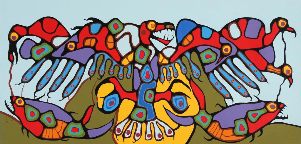 Norval H. Morrisseau (1931-2007) - Norval Viewing Duality
