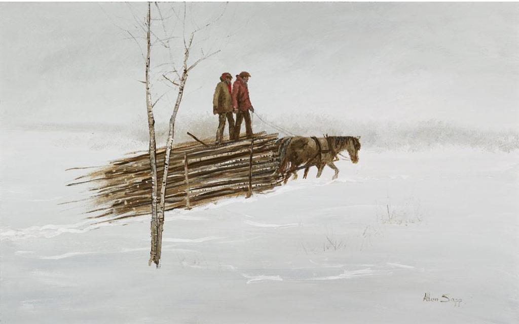 Allen Fredrick Sapp (1929-2015) - Going To Sell The Wood, 1972