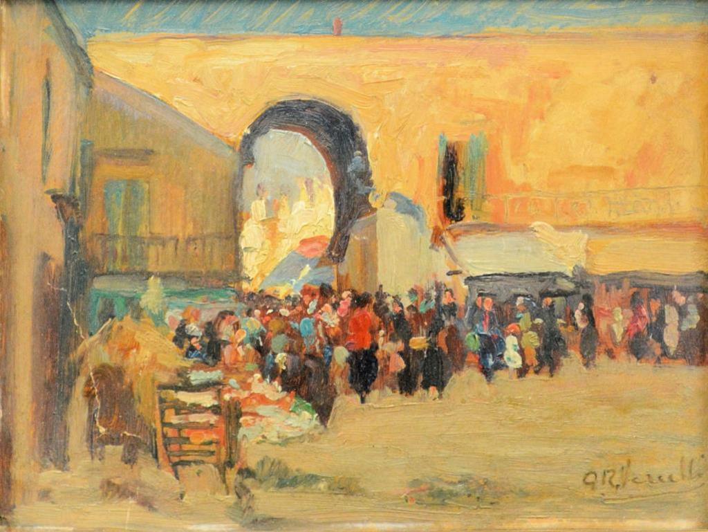 Gulio Romano Vercelli (1871-1951) - The Market