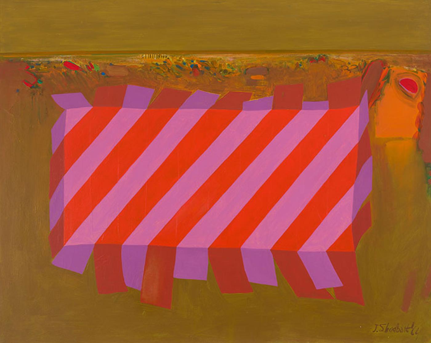 Jack Leaonard Shadbolt (1909-1998) - Stripe and Land Theme