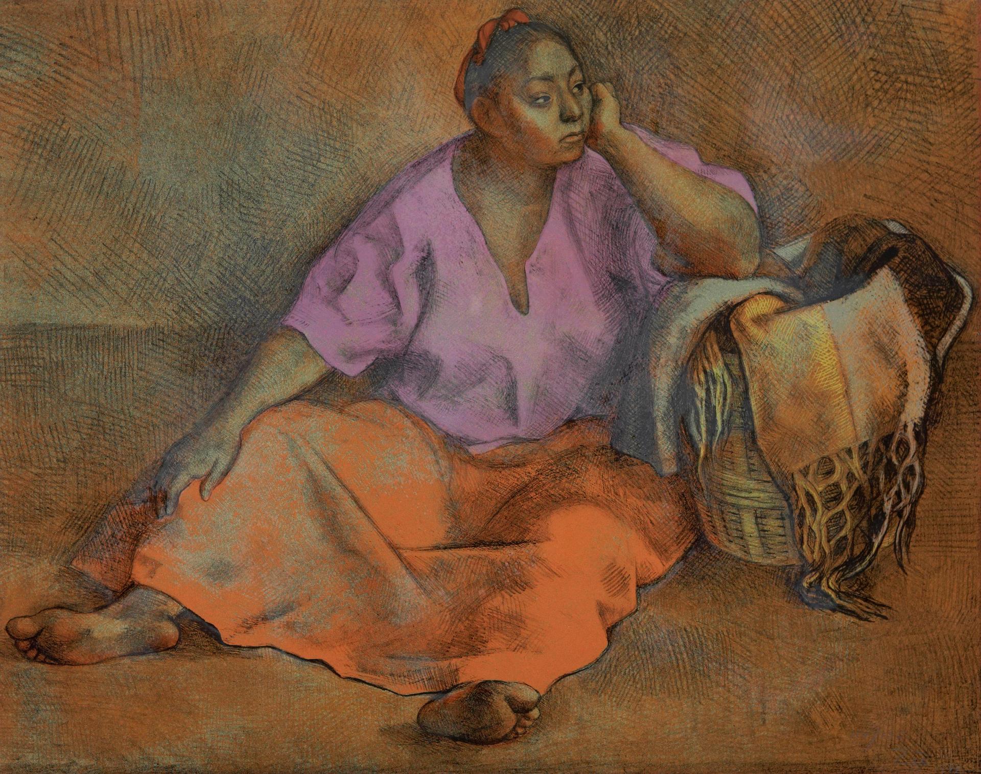 Francisco Zúñiga (1912-1998) - Woman with Basket
