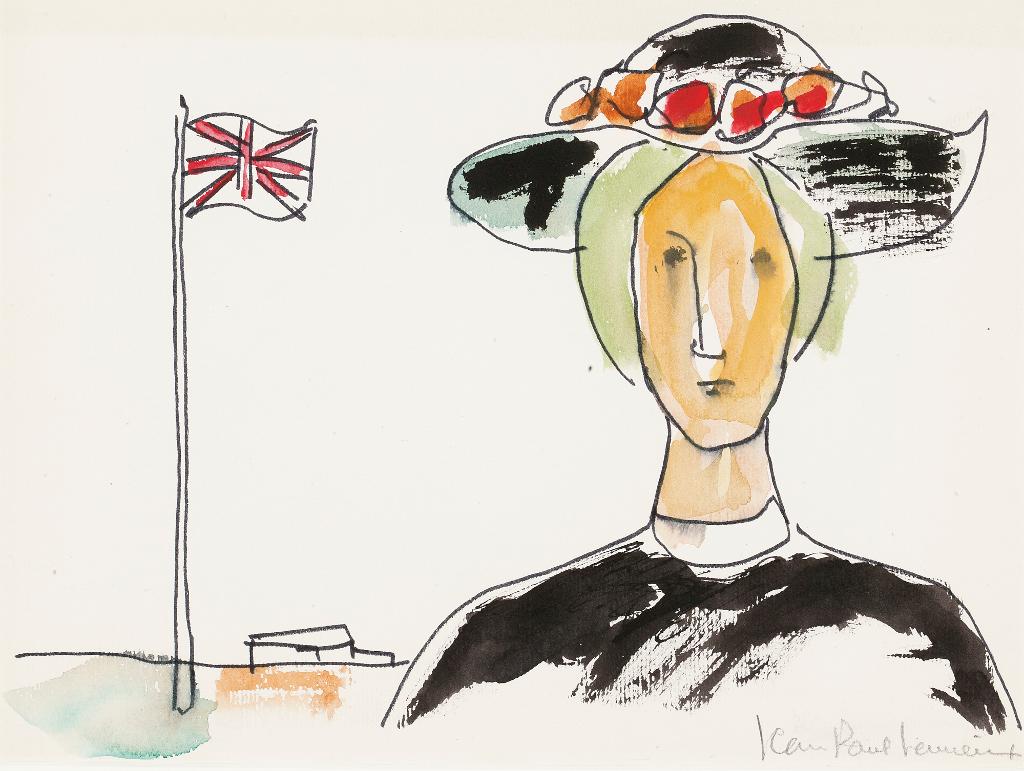 Jean Paul Lemieux (1904-1990) - Woman And Flag