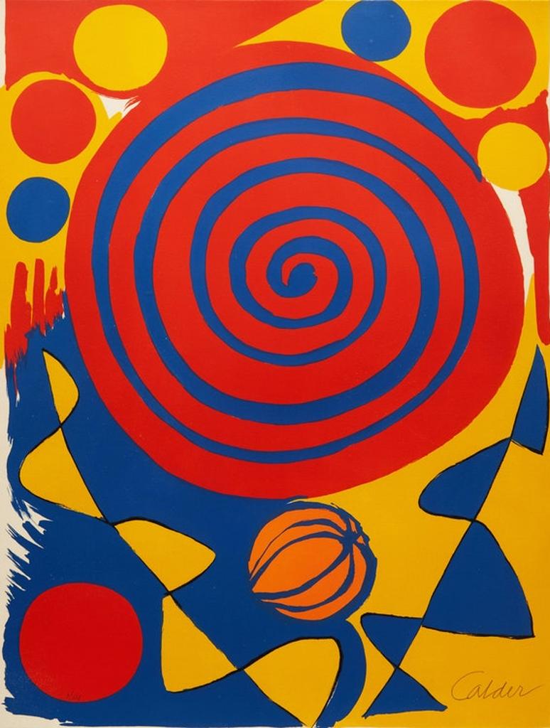 Alexander Calder (1898-1976) - Spirale avec citrouille