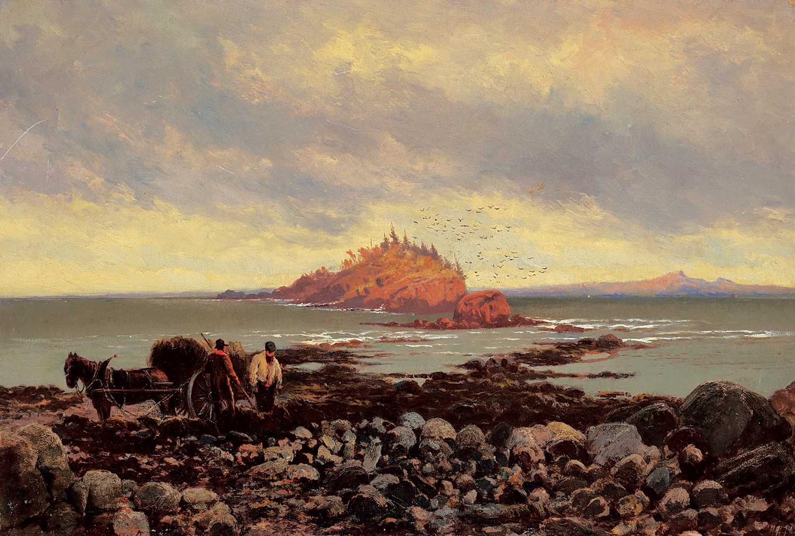 John Arthur Fraser (1838-1898) - Grey Morning and Dropping Tide