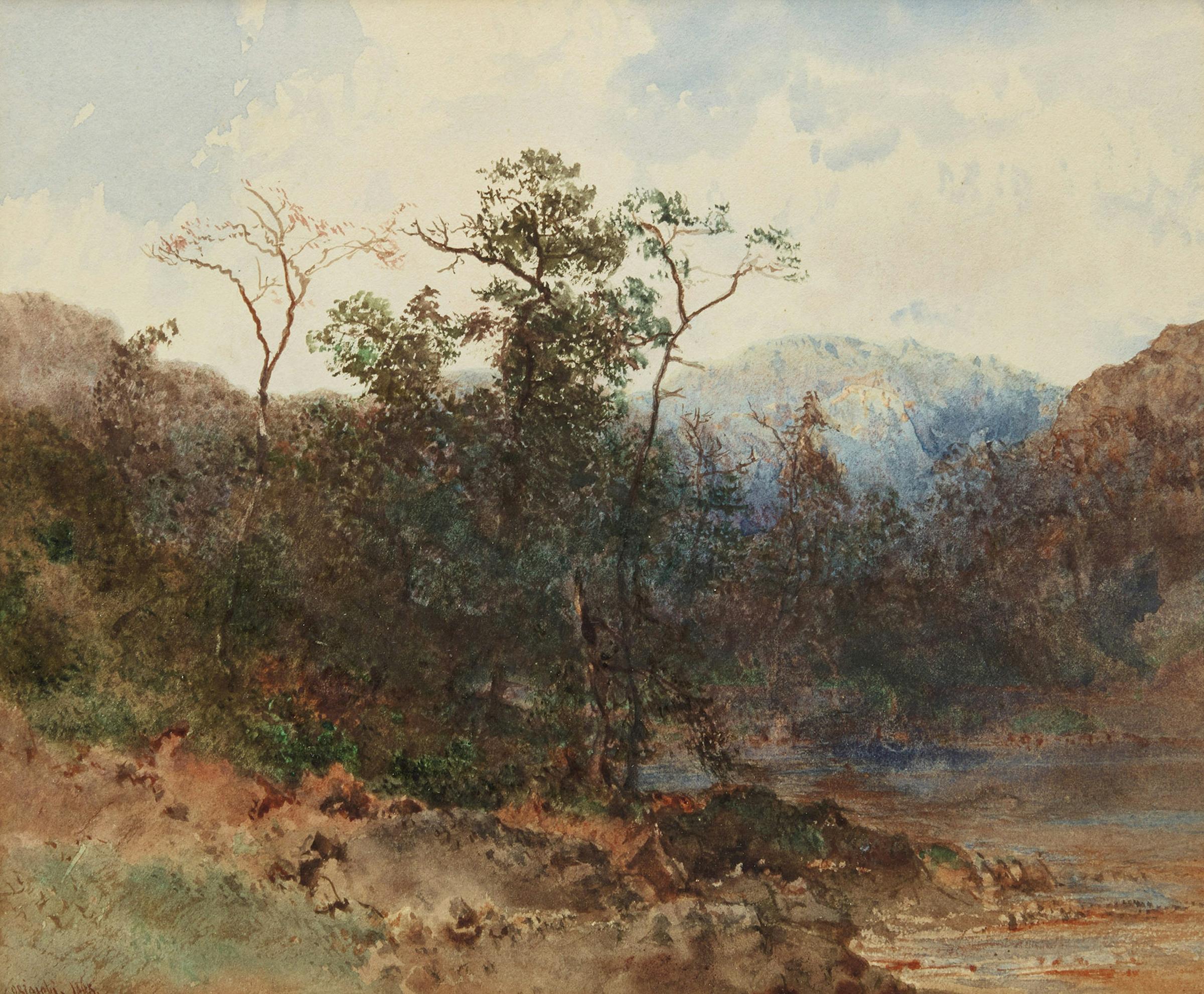 Otto Rheinhold Jacobi (1812-1901) - Untitled Landscape, 1868