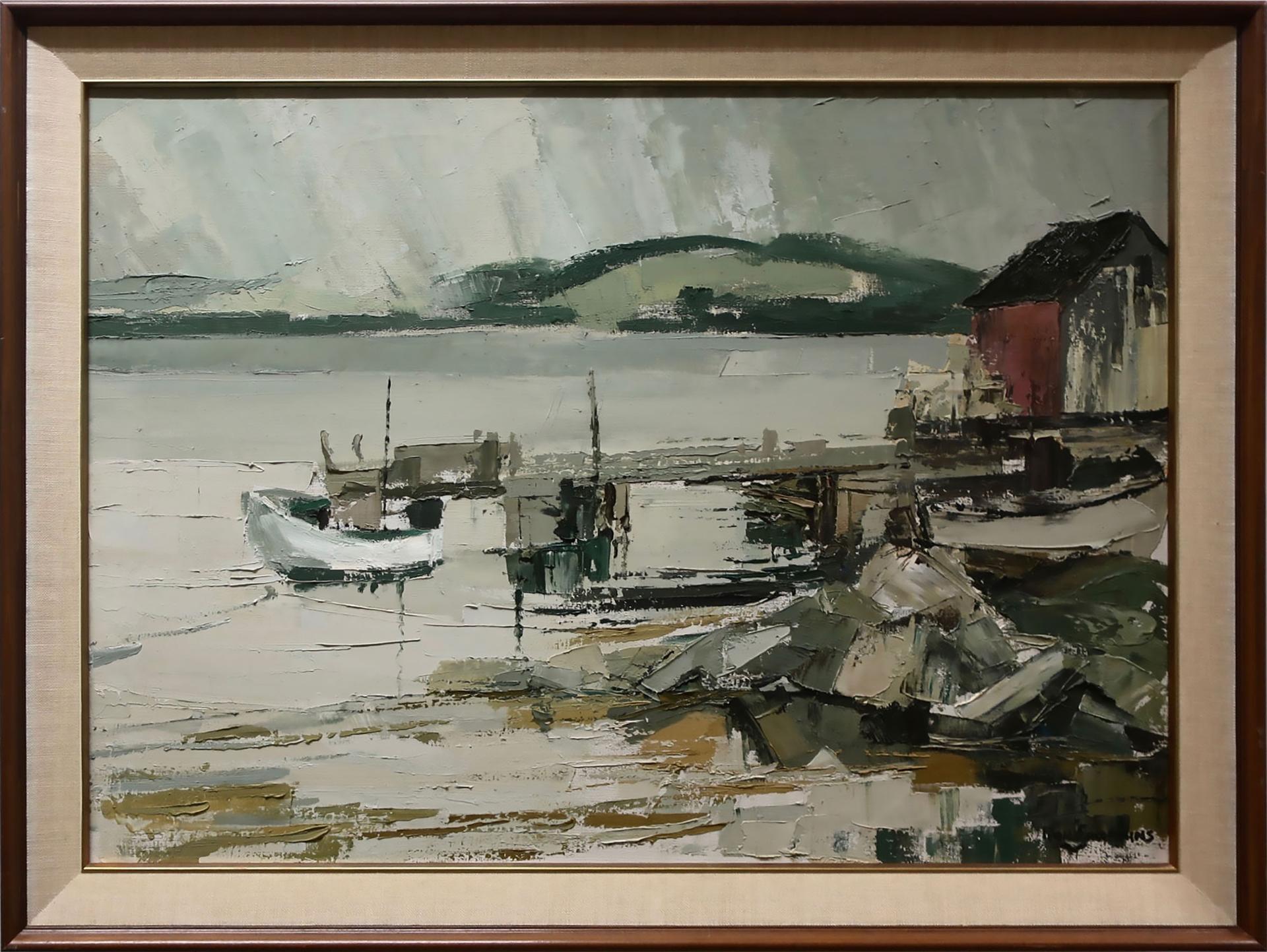 Ronald (Ron) Simpkins (1942-2008) - Untitled (Wharf Scene)