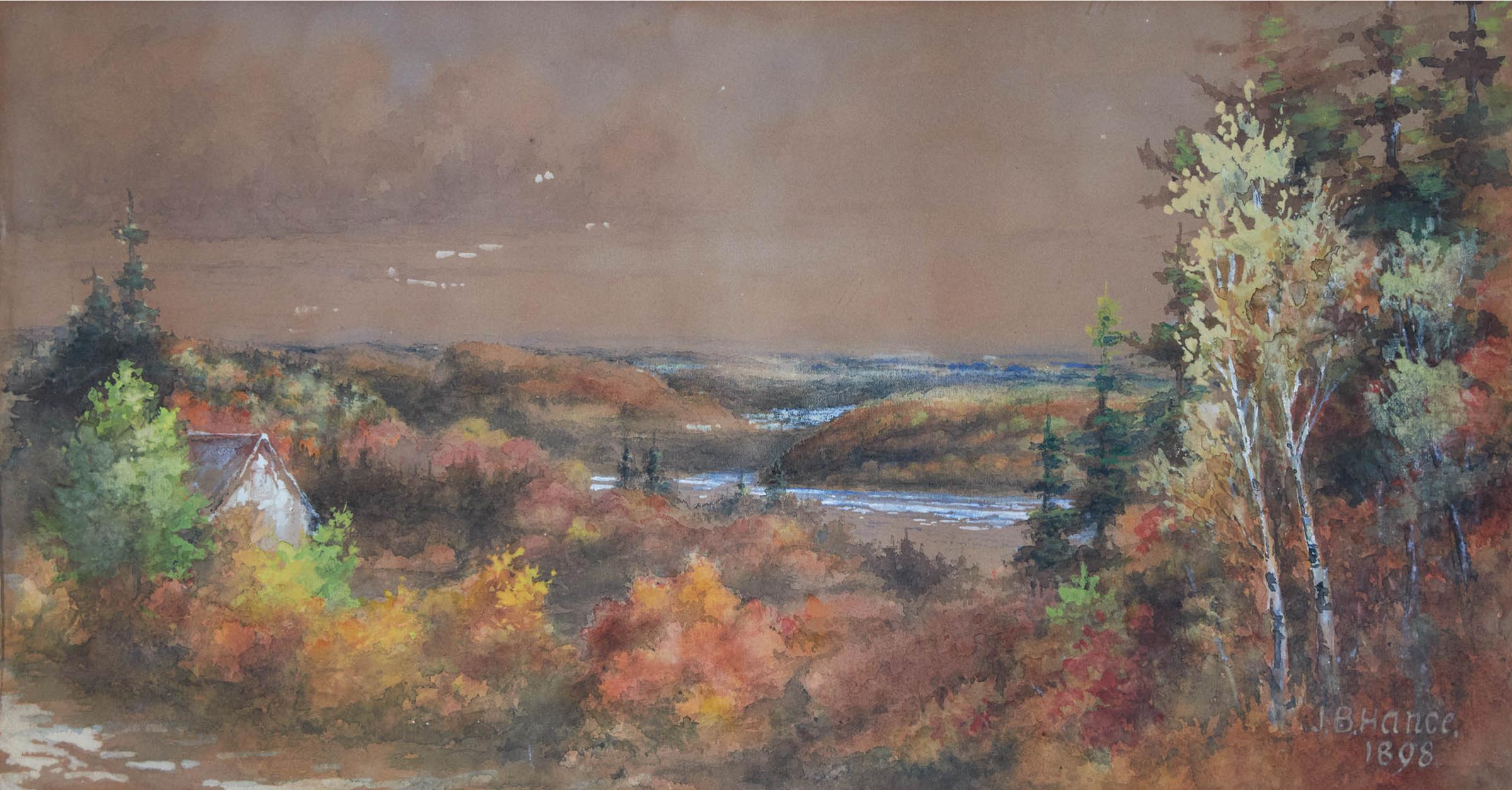 James B. Hance (1847-1915) - Untitled (Quebec Along The St. Lawrence River), 1898