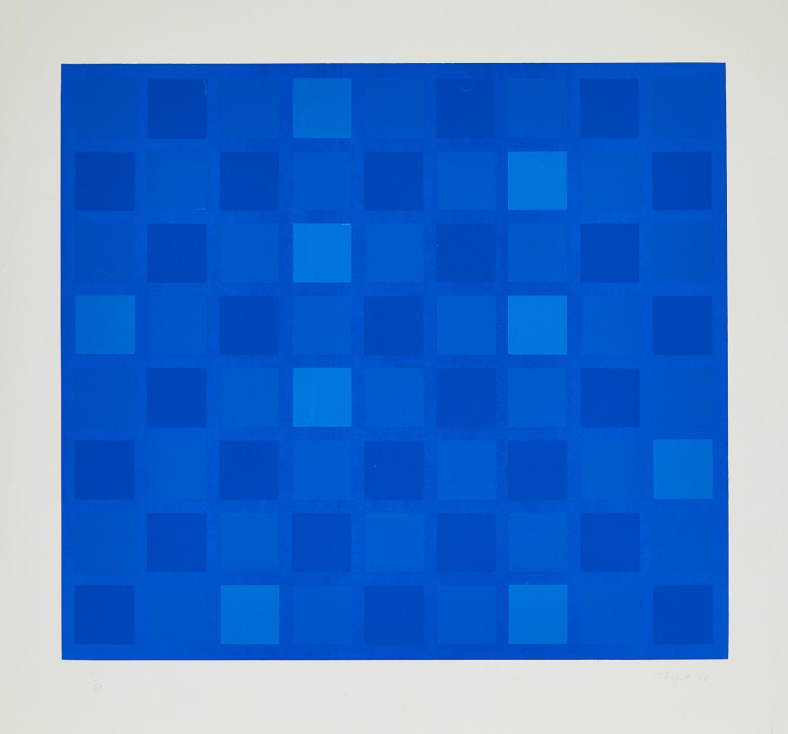 Roger-François Thepot (1925-2003) - Blue; Grey (Solaire I); Red, 1966-1969