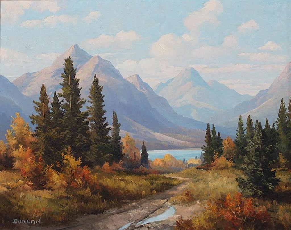 Duncan Mackinnon Crockford (1922-1991) - PANTHER RIVER COUNTRY. ALTA. oi on