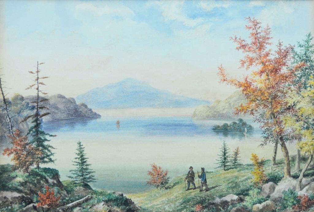 Alfred Worsley Holdstock (1820-1901) - An Autumn Stroll