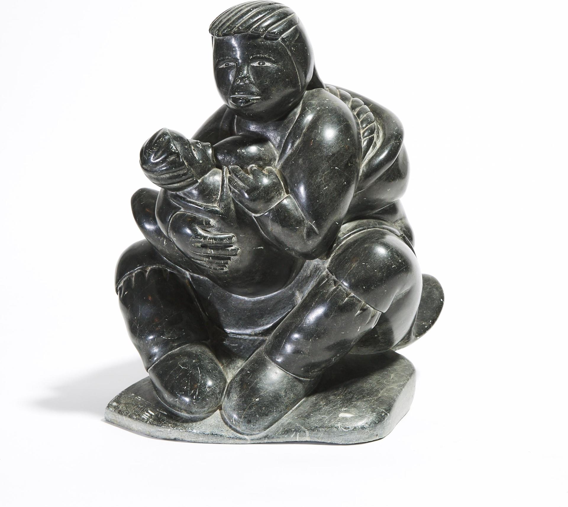 Levi Qumaluk (1919-1997) - Mother Breastfeeding Child