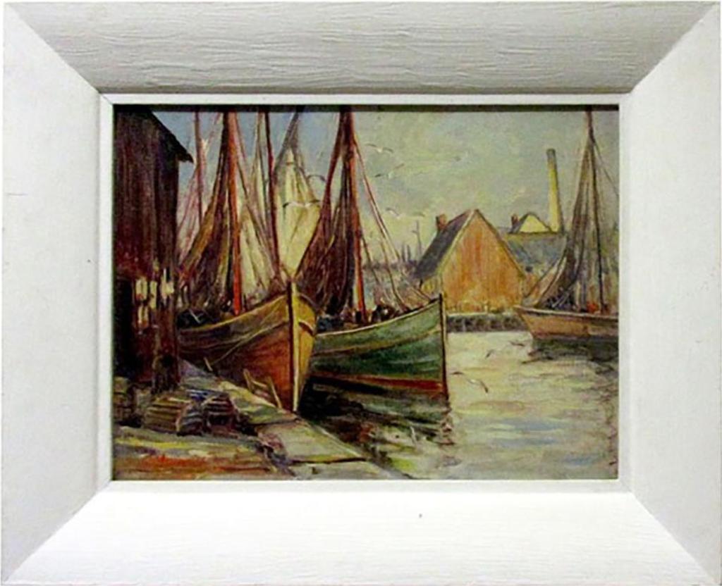 James Millar (1897-1977) - “Fishing Boats” At Gloucester, U.S.A.