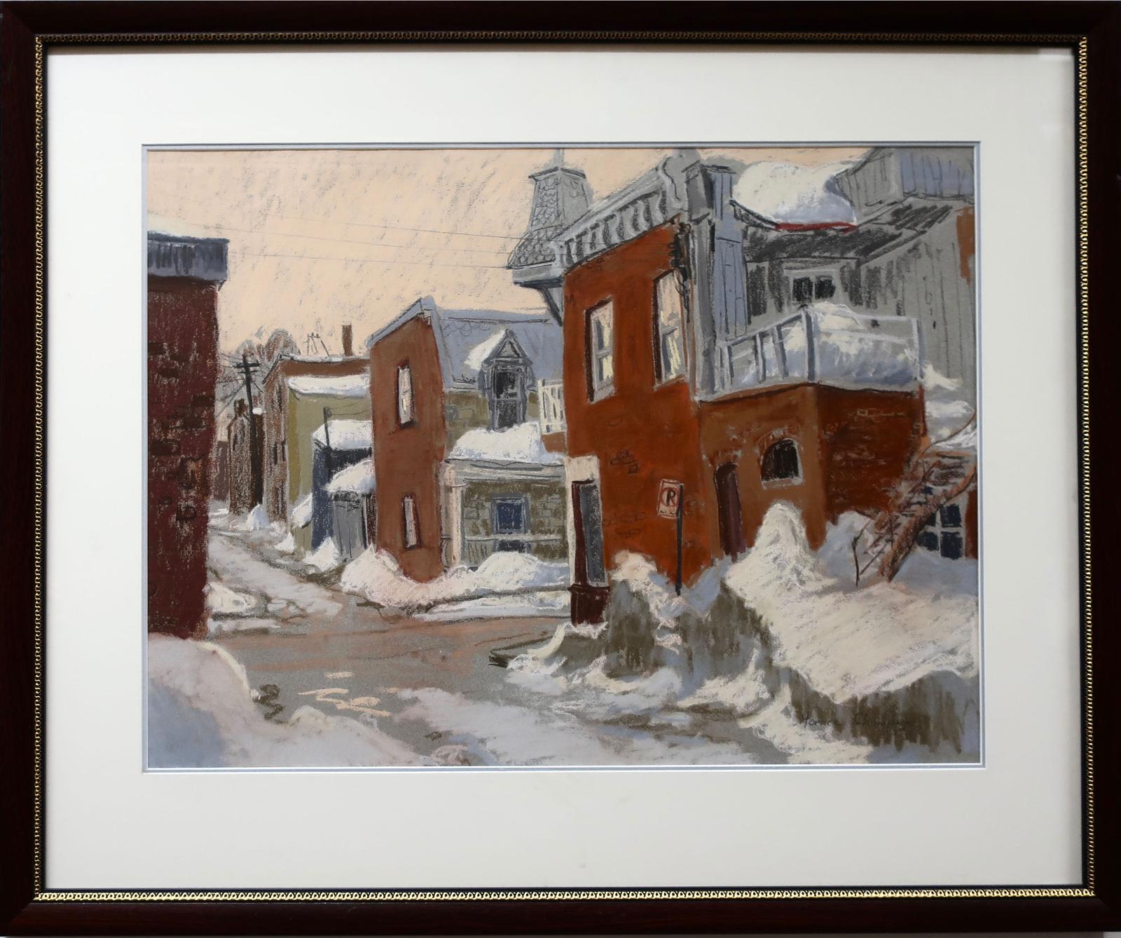 Horace Champagne (1937) - Alleyway At Christopher Colombe Street, Montreal, Quebec