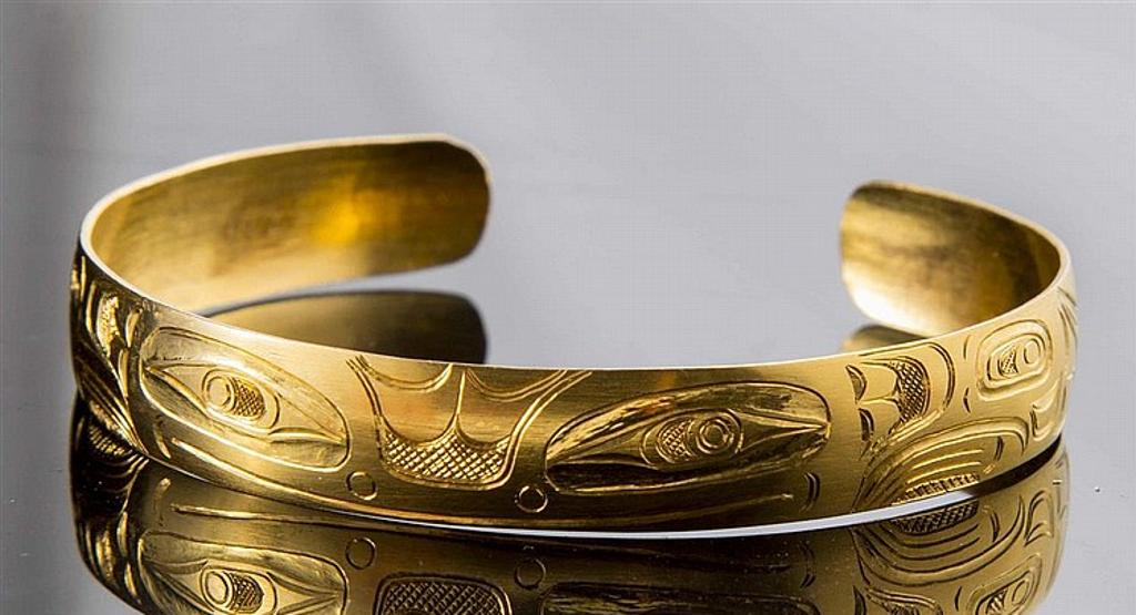 Haida - a 22kt gold cuff bracelet